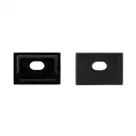 Zaślepka do profili GPS01 GPS02 z otworem czarna 10szt.