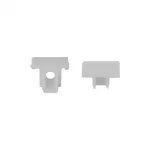 Zaślepka do profili PW01 PW02 z otworem biała 10szt.