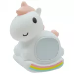 MARY'S lampka nocna z budzikiem Jednorożec na biegunach