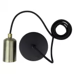 Oprawa sufitowa wisząca 2m E27 OSW-2 Mosiądz