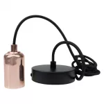 Oprawa sufitowa wisząca 2m E27 OSW-2 Różowe złoto