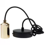 Oprawa sufitowa wisząca 2m E27 OSW-2 Złoto błysk