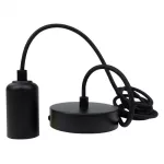 Oprawa sufitowa wisząca 2m E27 OSW-2 Czarny matowy