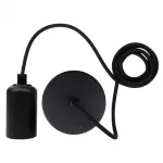 Oprawa sufitowa wisząca 2m E27 OSW-2 Czarny matowy