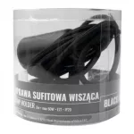 Oprawa sufitowa wisząca 2m E27 OSW-2 Czarny matowy