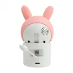 MARY'S Obrotowa niania kamera elektroniczna Królik różowy WiFi TUYA