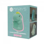 MARY'S lampka nocna LED RGB Dino z budzikiem