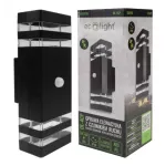 Oprawa elewacyjna plastik OE-4CP 2xGU10 PIR CZARNA