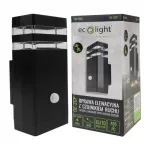 Oprawa elewacyjna plastik OE-2CP 1xGU10 PIR CZARNA