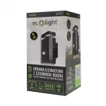 Oprawa elewacyjna plastik OE-1CP 1xGU10 PIR CZARNA