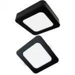 Downlight 18W kwadrat CCT 2w1 czarny