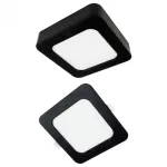 Downlight 12W kwadrat CCT 2w1 czarny