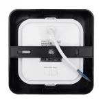 Downlight 12W kwadrat CCT 2w1 czarny