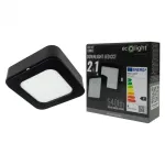 Downlight 6W kwadrat CCT 2w1 czarny