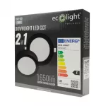 Downlight 18W okrągły CCT 2w1 czarny