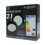 Downlight 6W okrągły CCT 2w1 czarny