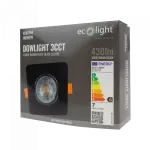 DOWNLIGHT LED 3W/5W/7W CCT CZARNY KWADRAT