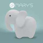 MARY'S LAMPKA NOCNA LED SŁOŃ BIAŁY RGB Z PILOTEM
