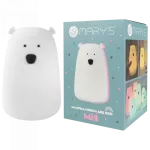 MARY'S LAMPKA LED MIŚ DUŻY BIAŁY RGB+WW + RC