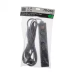 Przedłużacz 5 gniaz. 5m z/u z wyłącznikiem CZARNY