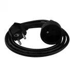 Przedłużacz 1 gniazdo 1.5m z/u 3x1.0mm2 CZARNY
