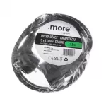 Przedłużacz 1 gniazdo 1.5m z/u 3x1.0mm2 CZARNY