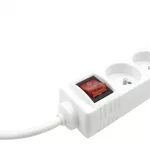 Przedłużacz 5 gniaz. 5m z/u z wyłącznikiem BIAŁY