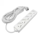 Przedłużacz 5 gniazd 5m z/u 3x1.5mm2 BIAŁY