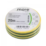 Taśma izolacyjna 19 x 0,13mm ŻÓŁTO-ZIELONA 20m 1sz