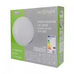 LED Torton 20W 4000K 1800lm IP65 OKRĄG BIAŁY