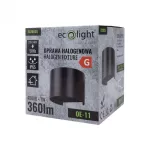 Oprawa elewacyjna OE-11 7W 360lm IP65 ANTRACYT OKR