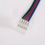 Złączka LED RGBW 12mm dwustronna z przewodem