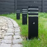 Słupek ogrodowy SO-40P 1xGU10 PIR IP44 CZARNY