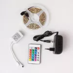 TAŚMA LED ZESTAW 7.2W/m 60LED/m RGB IP20 /5m/