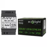 Zasilacz na szynę DIN PREMIUM 12V 45W