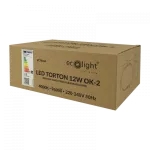 LED TORTON 12W 4000K 960lm IP54 OWAL BIAŁY