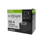Oprawa elewacyjna OE-6 1xGU10 IP44 CZARNA