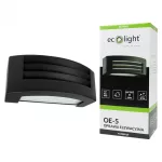 Oprawa elewacyjna OE-5 1xE27 IP54 CZARNY