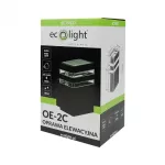 Oprawa elewacyjna OE-2C 1XGU10 IP54 CZARNA