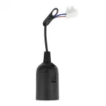 Gniazdo plastikowe E27 z zawieszką CZARNE