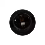Gniazdo plastikowe E27 z zawieszką CZARNE