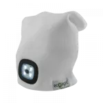 Czapka z latarką LED Biała 1W 6500K