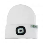 Czapka z latarką LED Biała 1W 6500K