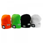 Czapka z latarką LED Zielona 1W 6500K