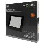 DOWNLIGHT N/T KWADRAT 18W 4000K CZARNY DL-1