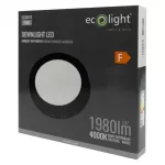 DOWNLIGHT N/T OKRĄG 18W 4000K CZARNY DL-1