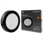 DOWNLIGHT N/T OKRĄG 12W 4000K CZARNY DL-1