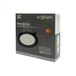 DOWNLIGHT P/T OKRĄG 6W 4000K CZARNY DL-1