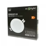 DOWNLIGHT P/T OKRĄG 12W 4000K BIAŁY DL-1