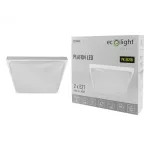 PLAFON 2xE27 N/T KWADRAT BIAŁY